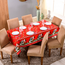 Ver imagem 2 de Toalha de Mesa 6 Lugares Oxford Estampada Natal 2,00x1,45cm Tecido Oxford:Estampa 1