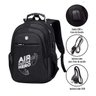 Mochila Notebook Saida Cabo Aux Usb Fone Air Guitar Hero Presente Super Preto - 3