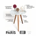 Ver imagem 3 de Mesa Lateral Tampo com Vidro 60x50cm Pés Palito