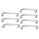 Ver imagem 1 de Alça de Apoio Inox Barra 30cm Kit 7 Unidades Acessibilidade Idoso Segurança Cadeirante Deficiente Ba
