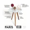 Ver imagem 3 de Mesa Lateral Tampo com Vidro 100% MDF 60x50cm Pés Palito Marrom