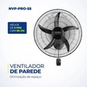 Ver imagem 2 de Ventilador de Parede Turbo Pro Nvp-pro-50 50cm 150w Preto