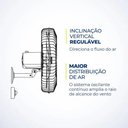 Ver imagem 4 de Ventilador de Parede Turbo Pro Nvp-pro-50 50cm 150w Preto
