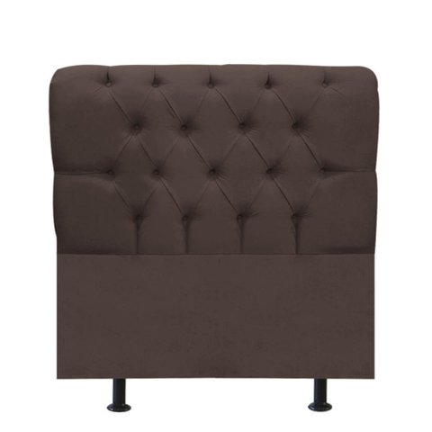 Cabeceira para Cama Box Solteiro 90 Cm Paris:marrom