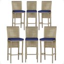 Ver imagem 1 de 6 Banqueta em Alumínio Roma Fendi Corda Náutica Tecido 10