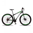 Ver imagem 1 de Bicicleta Bike Aço 21 Marchas Velocidades Aro 29 Preto e Verde