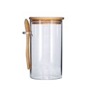 Ver imagem 1 de Pote Vidro Hermético 870ml com Tampa Bambu e Colher Bambu - Tuut