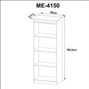 Ver imagem 5 de Estante de Livros 60CMX160,5cm 3 Prateleiras ME4150 Laranja/Amendoa