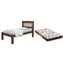 Ver imagem 1 de Cama Solteiro Madeira Maciça Palmo Colchão D20 88x188x12
