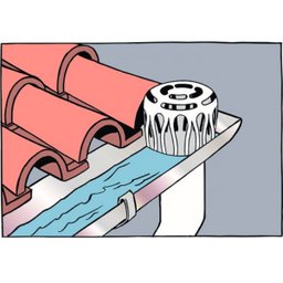 Grelha Hemisférica Flexivel Anti-Folha para Calha - 3