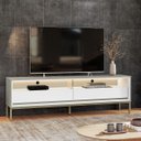 Ver imagem 1 de Rack Ind Fusion para TV 65 Polegadas 2 gavetas 180cm com Iluminação em Lead