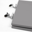 Ver imagem 4 de Assento Sanitário Poliéster para Louça Carrara (deca) Super Luxo Cromado (reb. Oculto) Antracite