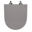 Ver imagem 1 de Assento Sanitário Poliéster para Louça Carrara (deca) Super Luxo Cromado (reb. Oculto) Antracite