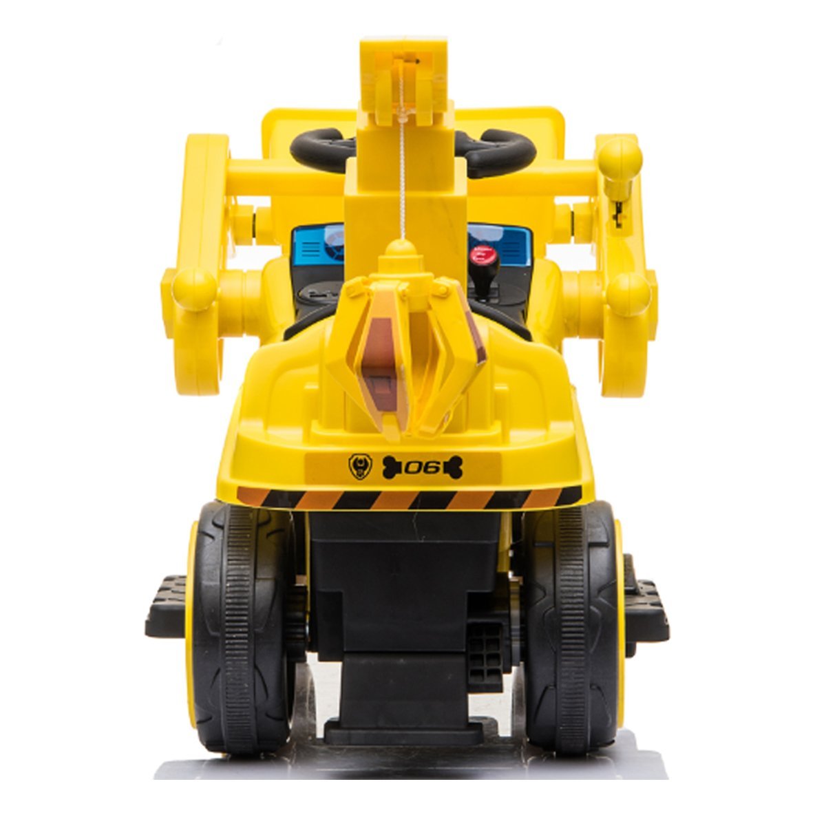 Mini Trator Elétrico Maquina Escavadeira Infantil Grande Articulado 6V Baby Style Amarela - 7