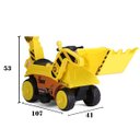 Ver imagem 2 de Mini Trator Elétrico Maquina Escavadeira Infantil Grande Articulado 6V Baby Style Amarela