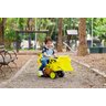 Mini Trator Elétrico Maquina Escavadeira Infantil Grande Articulado 6V Baby Style Amarela - 8