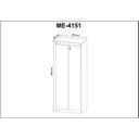 Ver imagem 4 de Armário para Escritório com 2 Portas com Chave ME4151 Tecno Mobili Marrom
