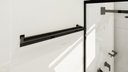 Ver imagem 3 de Kit de Acessórios para Banheiro com 4 Peças em Aço Inox Black Matte Preto Fosco com Toalheiro Duplo