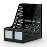 Suporte Organizador de Mesa Porta Revistas Livros Pasta Objetos Duplo Preto - 1