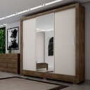 Ver imagem 1 de Guarda Roupa Casal com 4 Espelhos 3 Portas 3 Gavetas Santiago Novo Horizonte