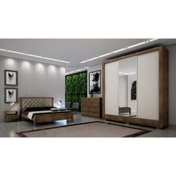 Guarda Roupa Casal com 4 Espelhos 3 Portas 3 Gavetas Santiago Novo Horizonte - 5 Guarda Roupa Casal com 4 Espelhos 3 Portas 3 Gavetas Santiago Novo Horizonte - 5