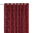 Ver imagem 1 de Cortina Jacquard 5,00x2,50 Para Varão Simples:Vinho