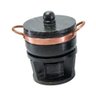 KIT FONDUE DE PEDRA SABAO CHAPA 32 CM + PANELAS DE 500 E 800 ML + 6 CUMBUCAS + 6 GARFINHOS Leônidas  - 5