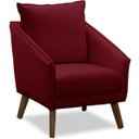 Ver imagem 2 de Kit 2 Poltronas para Sala e Escritório Decorativas Ellen Veludo Bordô