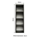 Ver imagem 3 de Adega Madesa 20 cm para Cozinhas Reims, Glamy e Agata Preto