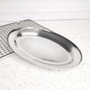 Ver imagem 6 de Travessa Bandeja Oval 30cm e Pegadores de Milho Inox 8un