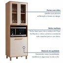 Ver mais imagens de Cozinha Completa Modulada 3 Peças 9 Portas 2 Gavetas Salvador Bege/Cinamomo/Off White