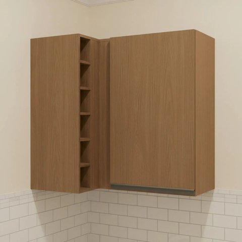 Armário de Cozinha Aéreo de Canto 98cm com Nicho Maxxi Kappesberg
