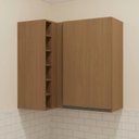 Ver imagem 1 de Armário de Cozinha Aéreo de Canto 98cm com Nicho Maxxi Kappesberg