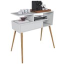 Ver imagem 6 de Aparador Buffet com Porta e Nichos para Sala Pés Palito Retro Branco