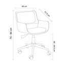 Ver imagem 4 de Cadeira Office Couro PU Marbella Preto