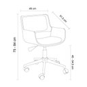 Ver imagem 4 de Cadeira Office Couro PU Marbella Preto