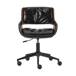 Cadeira Office Couro PU Marbella Preto - 6