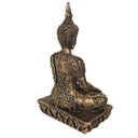 Ver imagem 4 de Estatua Buda Hindu Resina C/ Base Ouro Velho 16 Cm Decoração