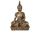 Ver imagem 1 de Estatua Buda Hindu Resina C/ Base Ouro Velho 16 Cm Decoração