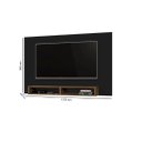 Ver imagem 2 de Painel MAN 1.37m Para TV Até 50'' Com Nichos Para Aparelhos e Obvjetos de Decoração Cor Preto/Jequit