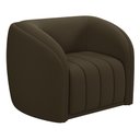 Ver imagem 5 de Kit Sofá 3 Lugares Sala Estar 252 com Poltrona Lazio Pés Madeira M03 Veludo Marrom - Lyam Decor