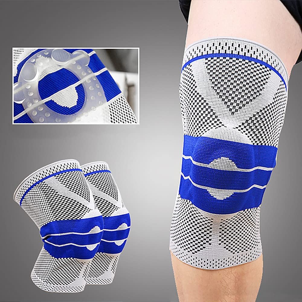 Joelheira Ortopedica 3D Compressao Gel de Silicone Protetor Joelho Suporte Esportiva Exercicio - 6