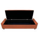 Ver imagem 5 de Kit Cabeceira e Calçadeira Baú Casal Everest P02 140cm Suede - Doce Sonho Móveis Terracota