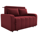 Ver imagem 1 de Sofa Cama 2 Lugares 138 Cm Amora New Veludo E432 Vermelho Milani Store