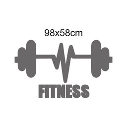 Adesivo Parede Sala Fitness Esporte 98x58cm - 2