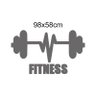 Adesivo Parede Sala Fitness Esporte 98x58cm - 2