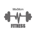 Ver imagem 2 de Adesivo Parede Sala Fitness Esporte 98x58cm