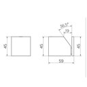 Ver imagem 2 de Cabide Minima Ouro Escovado Docol