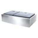 Ver imagem 3 de Cuba Dupla Farm House Estilo Fazenda ou Avental aço inox 1mm escovado SA205 83,5x52,7x22,9cm