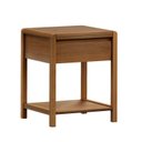 Ver imagem 1 de Mesa de Cabeceira em Madeira Maciça 1 Gaveta Modena Marrom